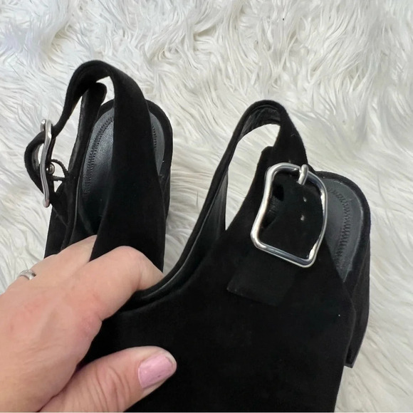 Alexander Wang Nadia Suede Open Toe Bootie Black Designer Casual Women’s EU 41 - Picture 7 of 12